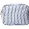 Dame Magasin du Nord Collection Moira 2 Make up bag Blue Stripe big