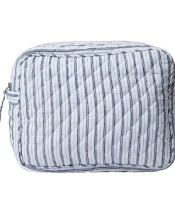 Dame Magasin du Nord Collection Moira 2 Make up bag Blue Stripe big