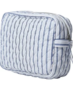 Dame Magasin du Nord Collection Moira 1 Make up bag Blue Stripe small