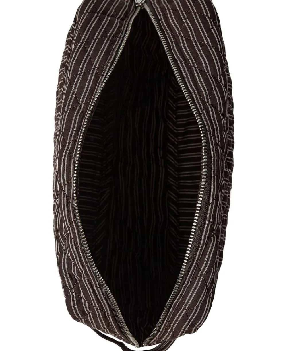 Magasin du Nord Collection Moira toilettaske Black Coffee Mørkebrun strib Clearance