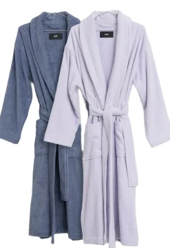 Hay Mono Bathrobe-M/L-Steel blue Best