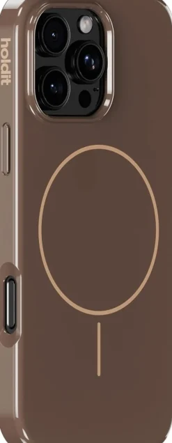 HoldIt Mono Case Magsafe iPhone 16 Pro Max Chocolate/Beige Brun Best