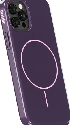 Dame HoldIt Mono Case Magsafe iPhone 12/12 Pro Deep Plum/Pink