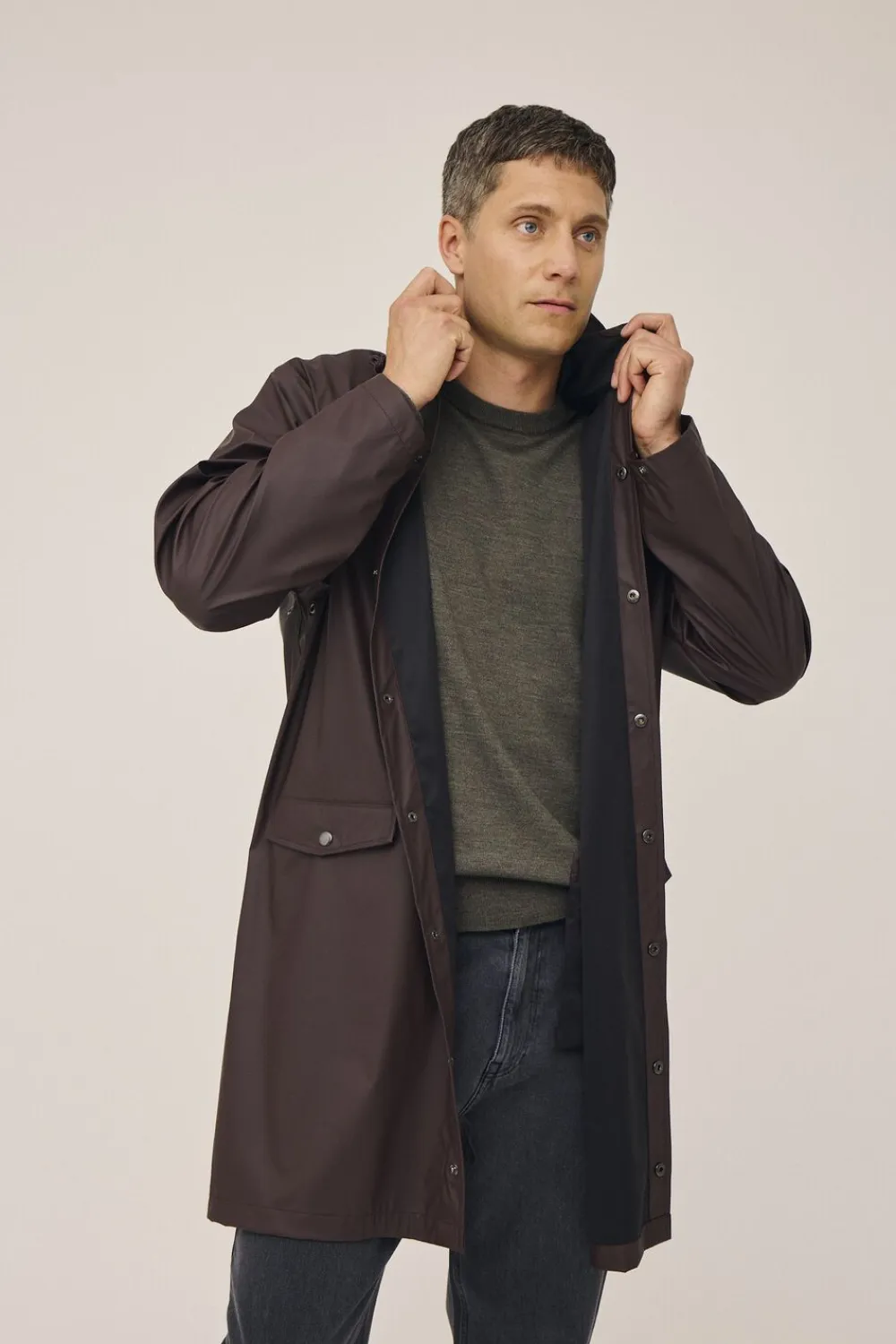 Magasin du Nord Collection Montana 2S Regnjakke - 100% genanvendt polyester GRS Coffee bean Clearance