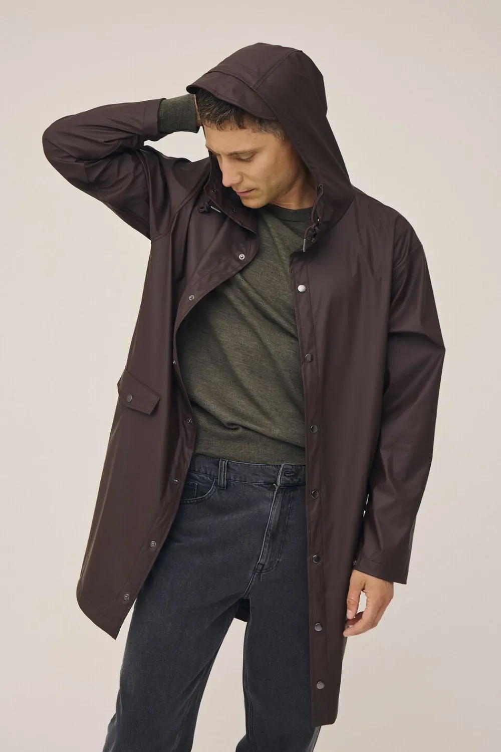 Magasin du Nord Collection Montana 2S Regnjakke - 100% genanvendt polyester GRS Coffee bean Clearance