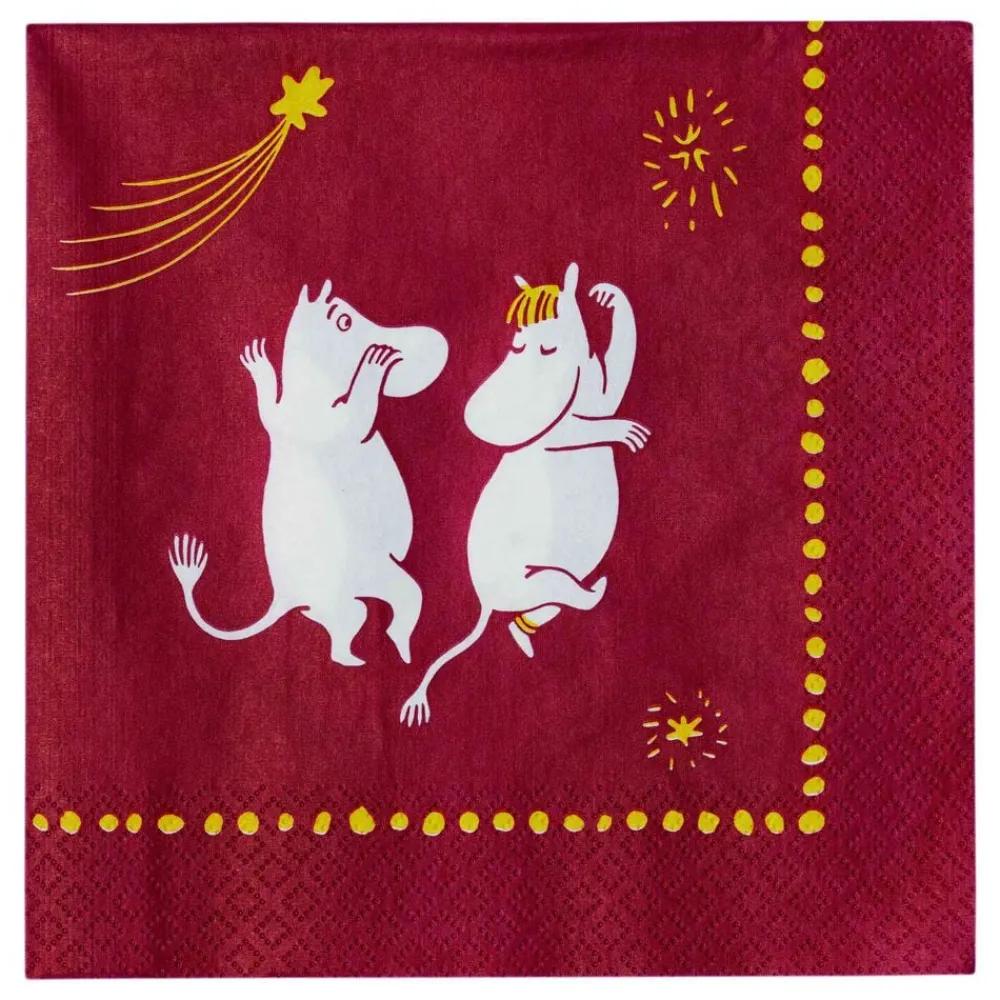 Moomin Arabia 33cm papirservietter Festlige Øjeblikke Sale