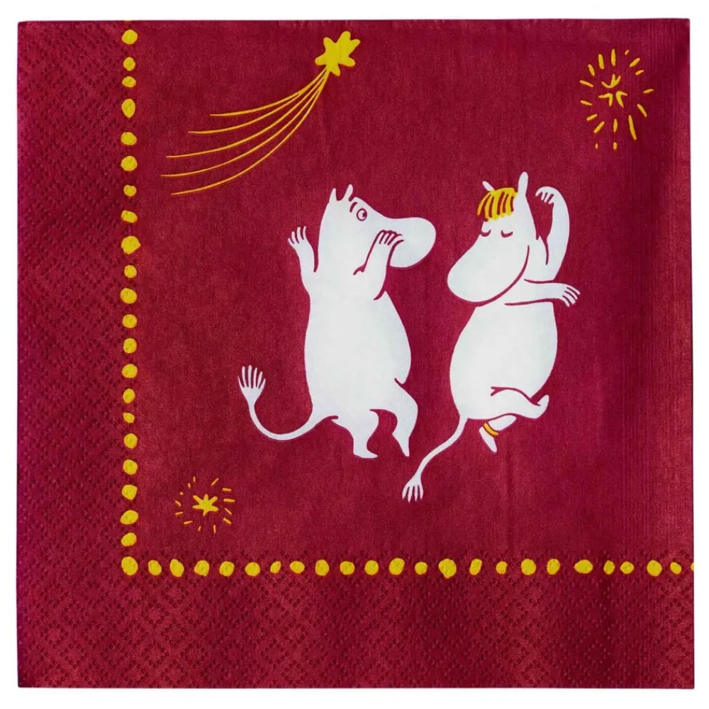 Moomin Arabia 33cm papirservietter Festlige Øjeblikke Sale
