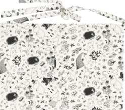 Moomin Arabia Forklæde 48x67 cm Sort/hvid