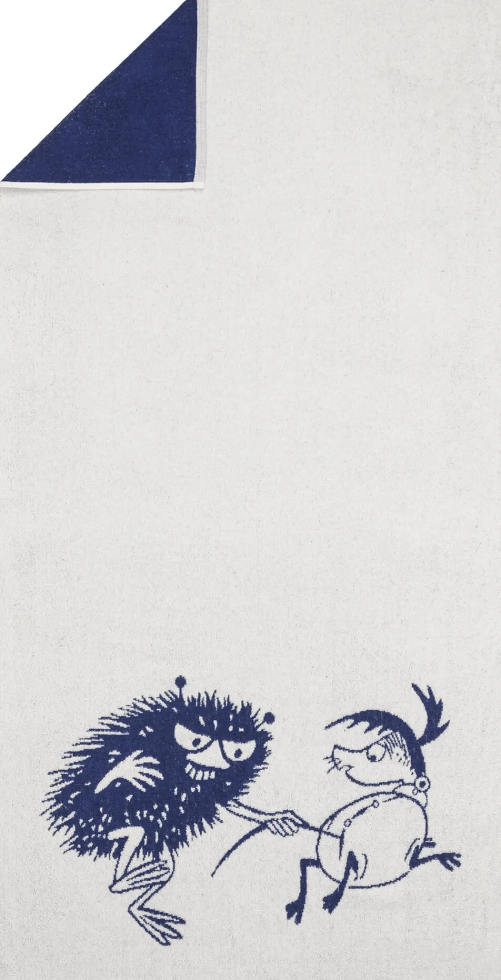 Moomin Arabia håndklæde 30x50, Stinky Grå/blå