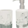 Moomin Arabia Sæbe dispenser & tandbørste holder sæt, Bad