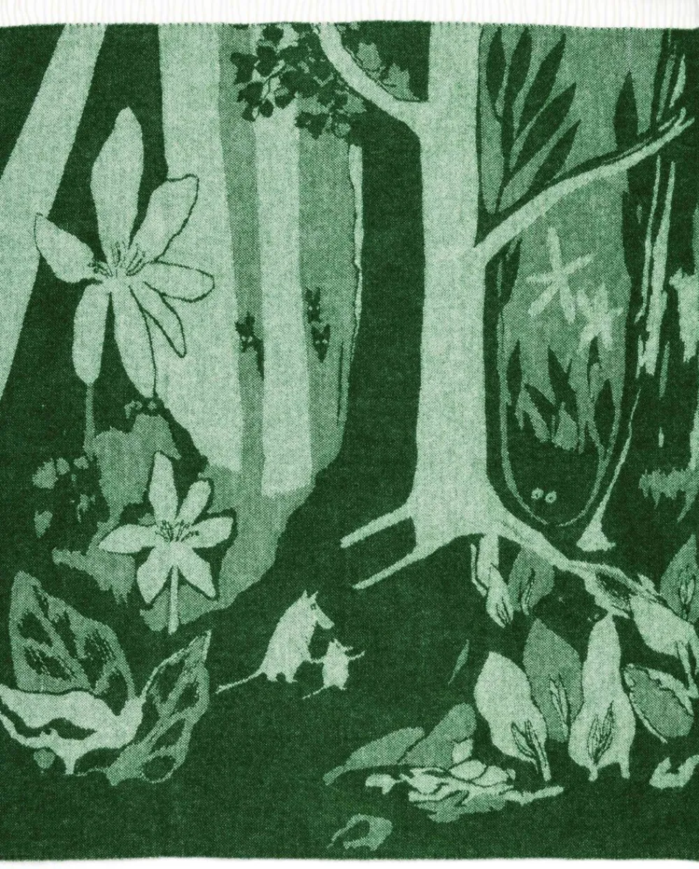 Moomin Arabia 130x170cm uldtæppe grøn Discount