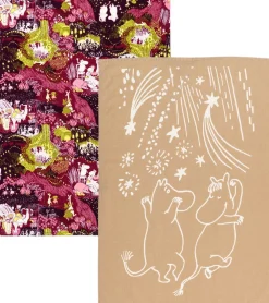50x70cm viskestykke sæt Festlige Øjeblikke GOTS>Moomin Arabia New