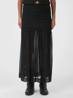Neo Noir Mori Layered Skirt Black New