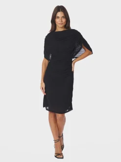 Dame Neo Noir Mottuna Drapy Mesh Dress