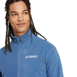 adidas Multi Essentials Full-Zip Fleecejakke Blå Outlet