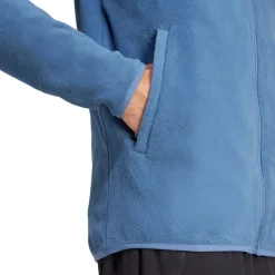 adidas Multi Essentials Full-Zip Fleecejakke Blå Outlet