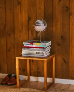 Gubi Multi-Lite Portable Lamp, EU Base: Chrome, Shade: Pale Lilac