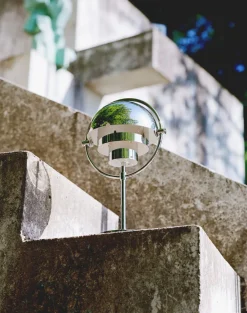 Gubi Multi-Lite Portable Lamp, EU Base: Chrome, Shade: Chrome