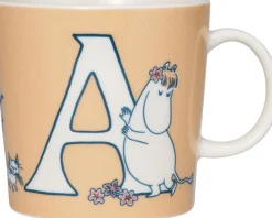 Mumi 40 cl krus ABC A>Moomin Arabia New