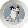 Mumi 19 cm tallerken Mumifar grå>Moomin Arabia Best