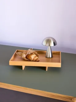 Hübsch Mush Portable Lamp Nickel