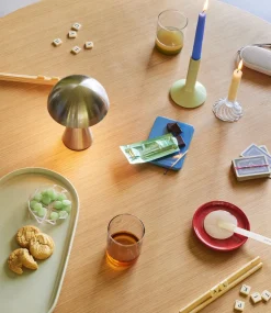 Hübsch Mush Portable Lamp Nickel