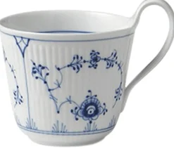 Musselmalet Riflet 33 cl. højhankskop>Royal Copenhagen Hot