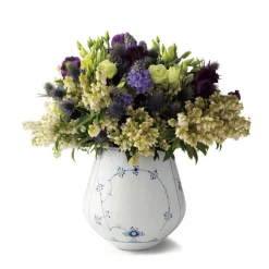 Royal Copenhagen Musselmalet Riflet 20,5 cm vase - stor Best