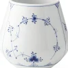 Royal Copenhagen Musselmalet Riflet 15 cm. vase - mellem