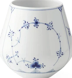 Royal Copenhagen Musselmalet Riflet 15 cm. vase - mellem