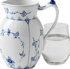 Royal Copenhagen Musselmalet Riflet 0,9 l. kande New