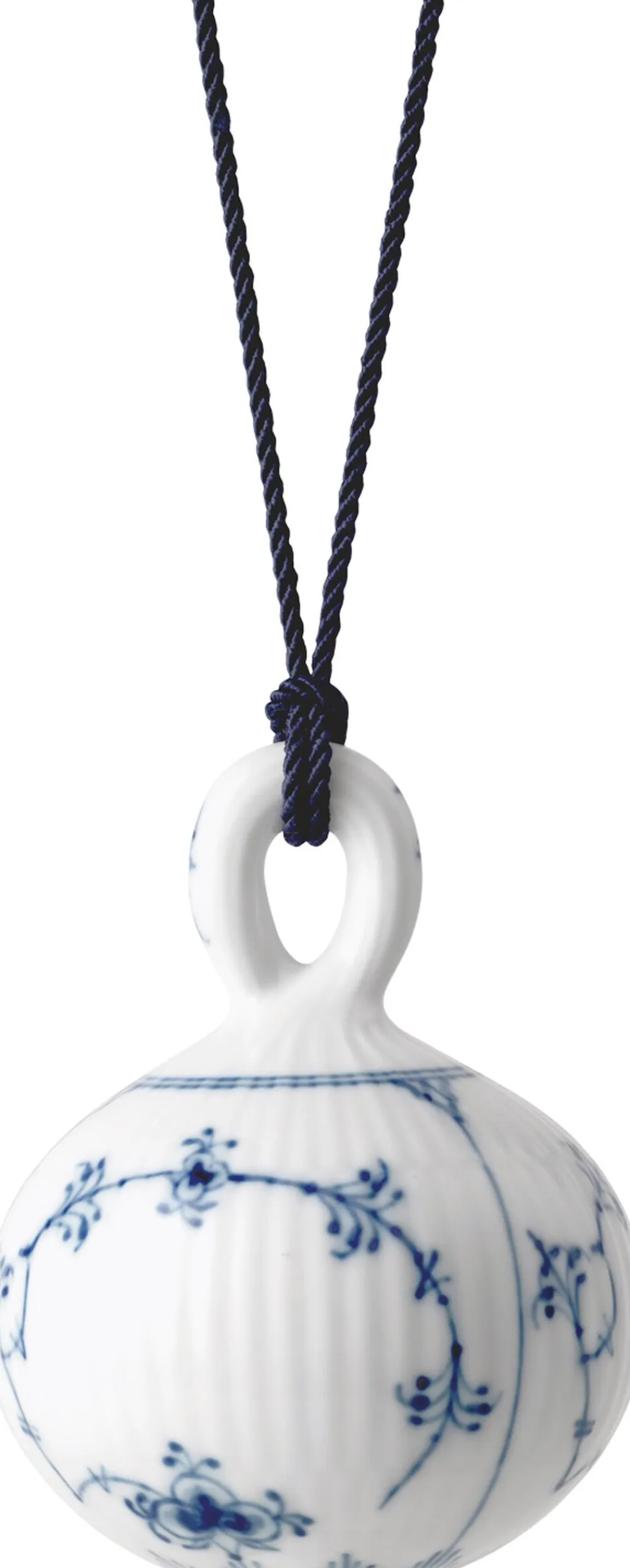 Royal Copenhagen Musselmalet Riflet Julekugle 9,5 cm Best