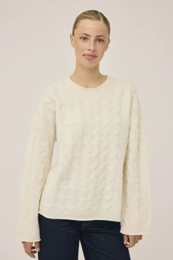 Myrna 5 Langærmede striksweater - 100% Uld RWS>Magasin du Nord Collection Hot