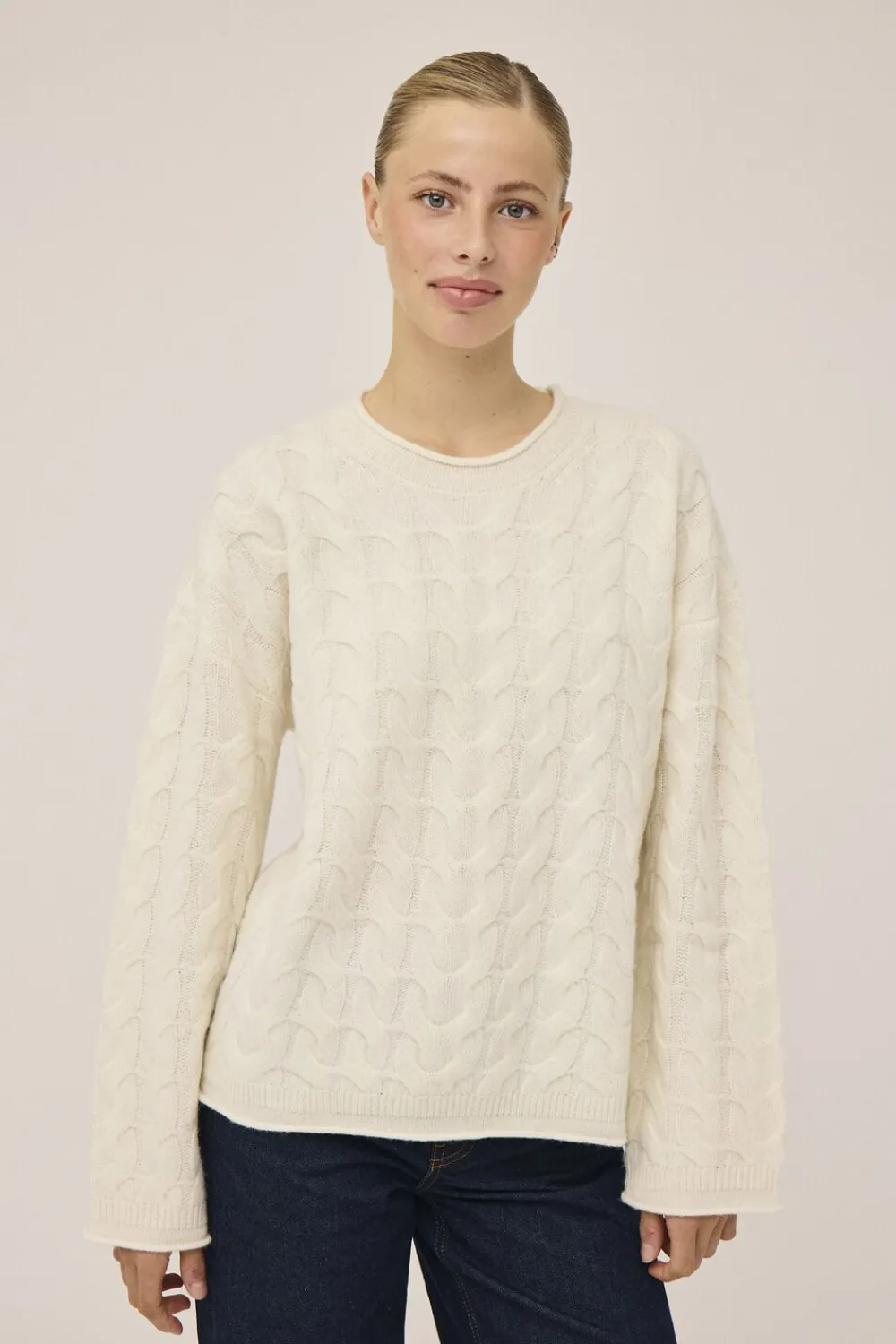 Myrna 5 Langærmede striksweater - 100% Uld RWS>Magasin du Nord Collection Hot