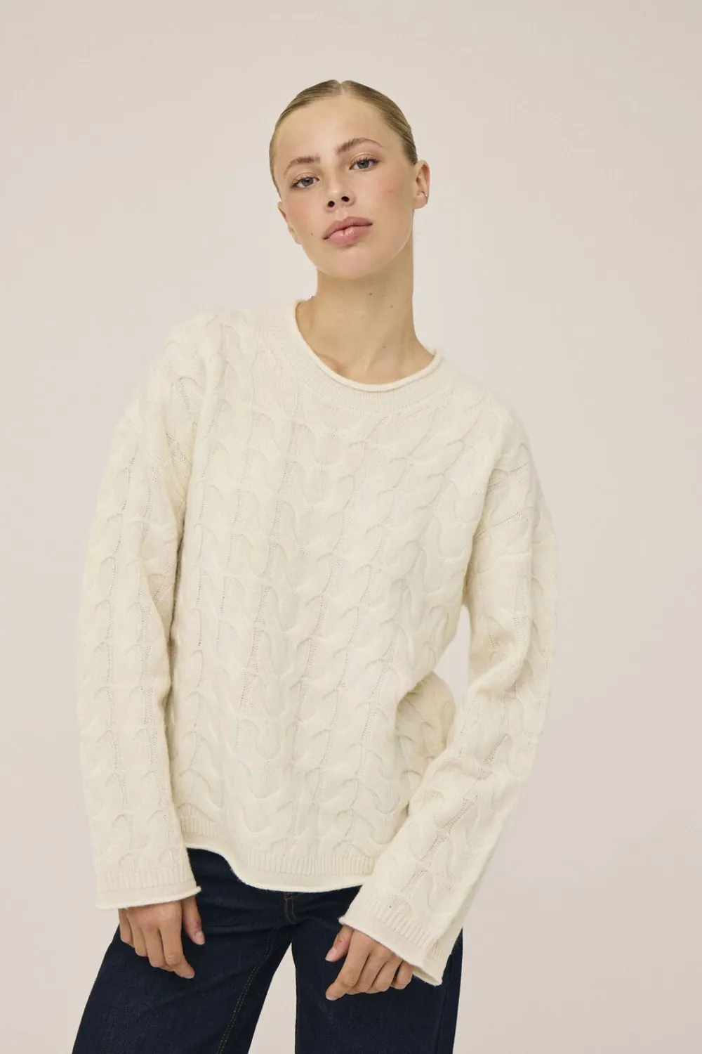 Myrna 5 Langærmede striksweater - 100% Uld RWS>Magasin du Nord Collection Hot