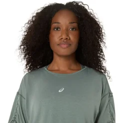 Asics Nagino Justerbar Løbe T-shirt Gr&oslash;n Hot