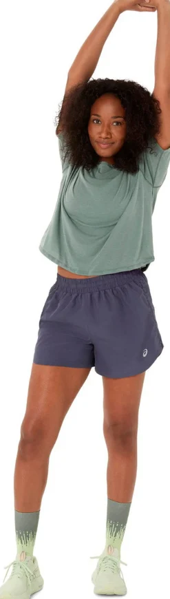 Asics Nagino Justerbar Løbe T-shirt Gr&oslash;n Hot