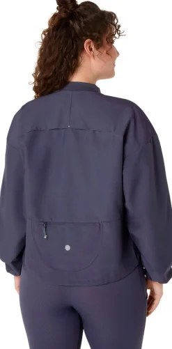 Asics Nagino Justerbar Løbejakke Blå Clearance