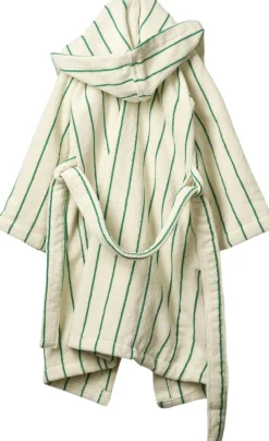 Bongusta Naram Kids Bathrobe Pure white & grass Discount