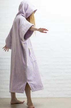 Naram Poncho - lilac & neon yellow><noscript><img width=