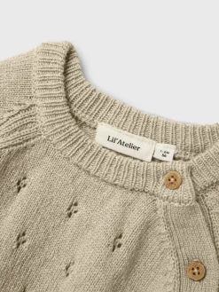 Børn Lil' Atelier NBNNALIO WOOL LS WRAP KNIT LIL