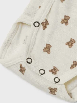 Lil' Atelier NBNNALU WO/MO LS SLIM WRAP BODY LIL Turtledove/melange Sale