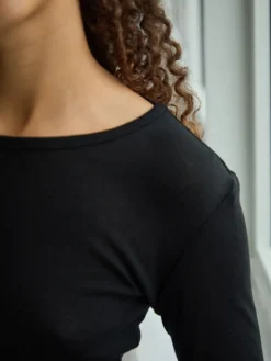 Nella Fine Rib Blouse><noscript><img width=