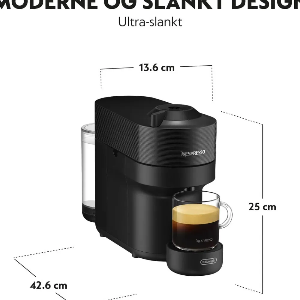 Vertuo Pop coffee machine fraDeLonghi, Liquorice Bl>Nespresso Best