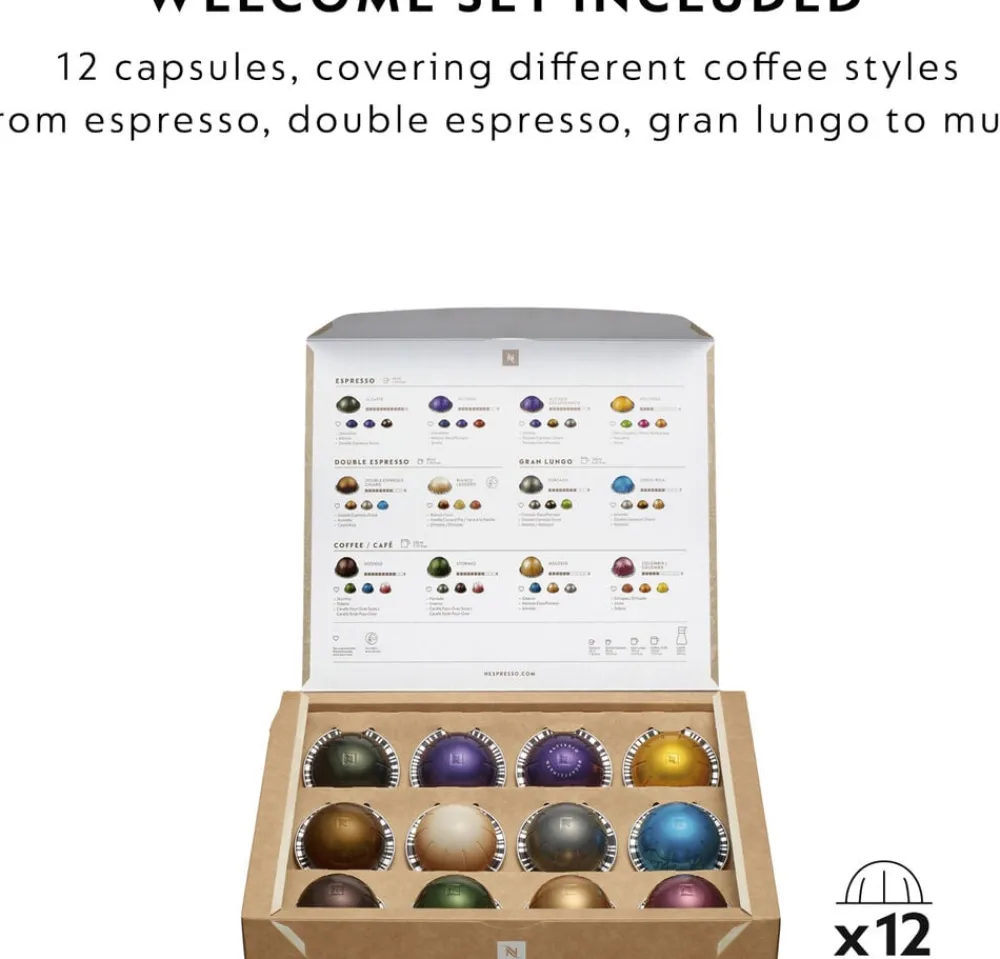 Vertuo Pop coffee machine fraDeLonghi, Liquorice Bl>Nespresso Best