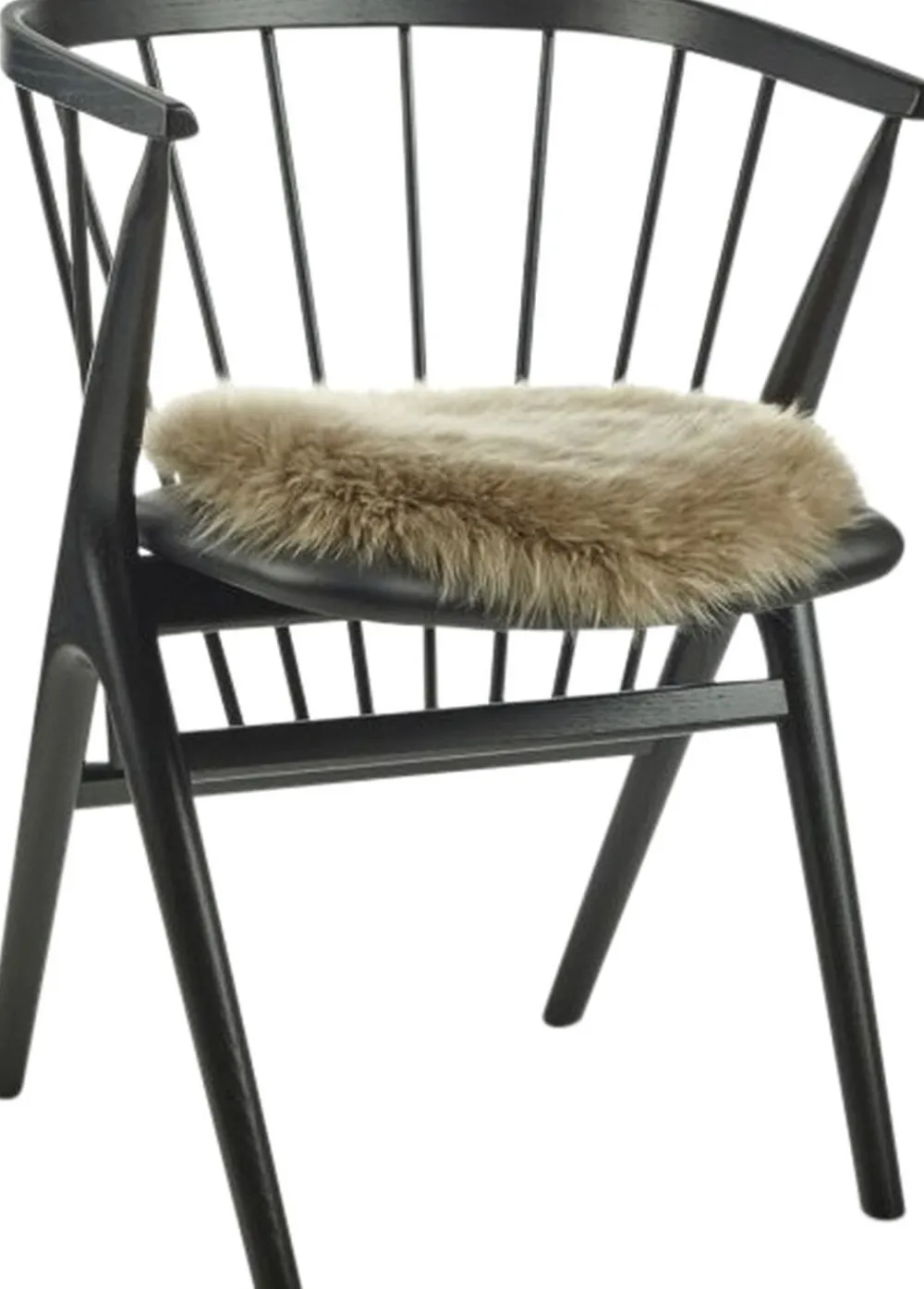 New Zealand Sheepskin, Seat Cover, Long-Wool, Round 34cm>NATURES Collection Online