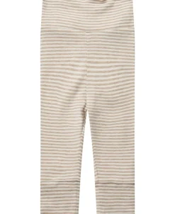 Magasin du Nord Collection Newborn leggings GOTS Beige stripe Online