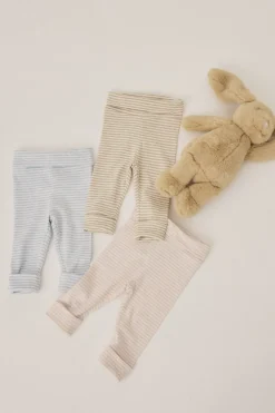 Magasin du Nord Collection Newborn leggings GOTS Rose stripe New