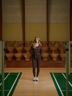 Neo Noir Nia Jersey Wrap Blouse Chocolate brown Online