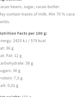 Friis-Holm Nicaliso, Nicaragua 70 % New